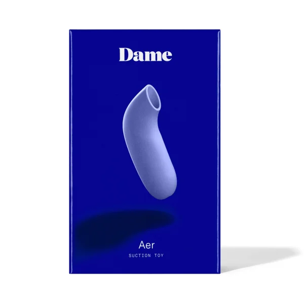 AER Silicone Rechargeable Waterproof Pressure Wave Suction Toy By Dame - Papaya