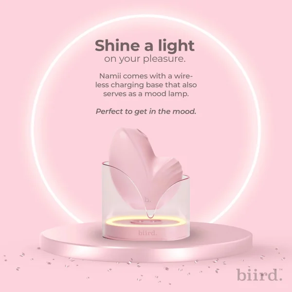 Namii  Pressure Wave Clitoral Suction Stimulator With Vibration & Mood Light By Biird - Lilac