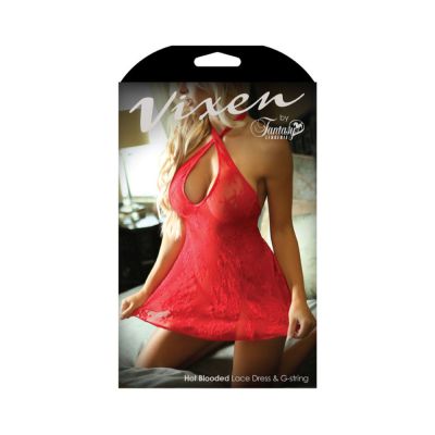 Vixen Hot Blooded Lace Dress G string O S