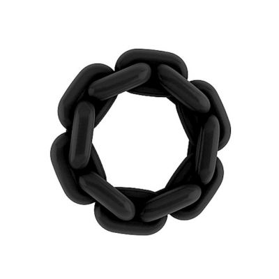 No4 Chain Cockring Black