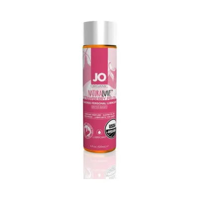 Jo Usda Organic Strawberry Lubricant water based 4 Fl Oz 120 Ml