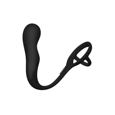 Alvin Butt Plug Cock Ring Black