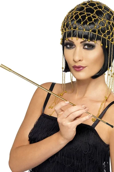 1920's Style Gold Cigarette Holder By Smiffys