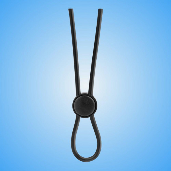 Stay Hard Silicone Loop Cock Ring - Black