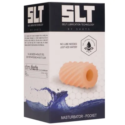 Self Lubrication Pocket Masturbator Flesh Color SHOTS