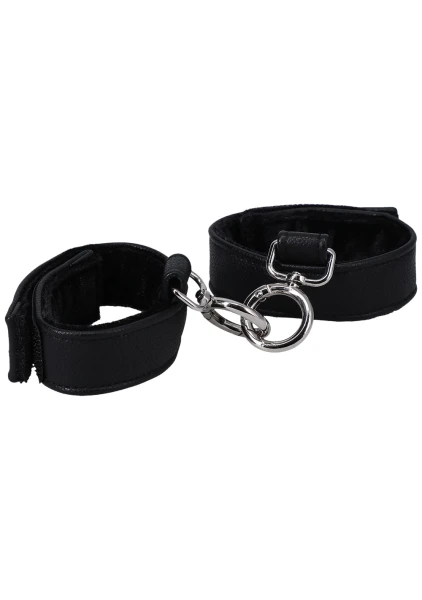 In A Bag Vegan Leather Handcuffs By Doc Johnson