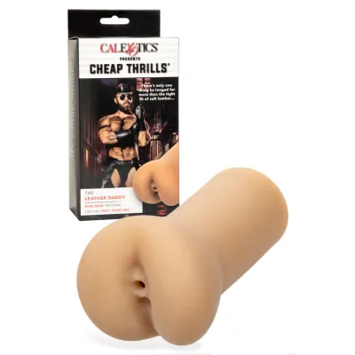 California Exotic Leather Daddy 5 5 Real Feel Stroker