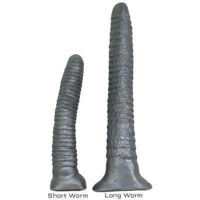 SquarePegToys R Worm Long Anal Toy in SuperSoft Bronze Silicone