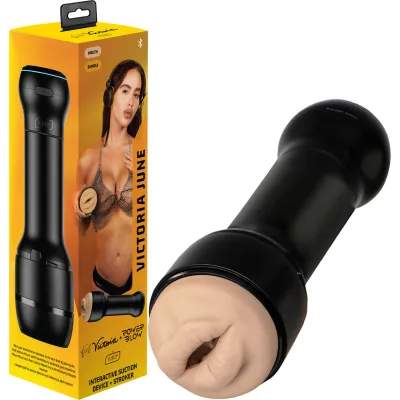 KIIROO PowerBlow With Feel Victoria Mouth Stroker Victoria June Penis Masturbator