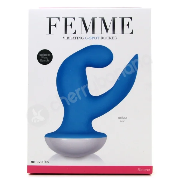 Femme Vibrating G-Spot Rocker Blue Vibrator