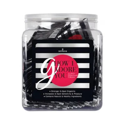 G How I Adore You G Spot Cream Tub Of 100 Single Use Packet