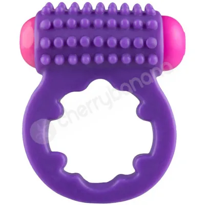 Rock Candy Sugar Buzz Purple Single Speed Vibrating Cock Ring