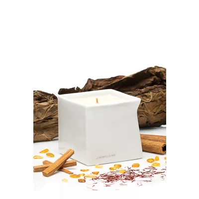 JimmyJane Red Tobacco Natural Massage Oil Candle 4 5oz 127g