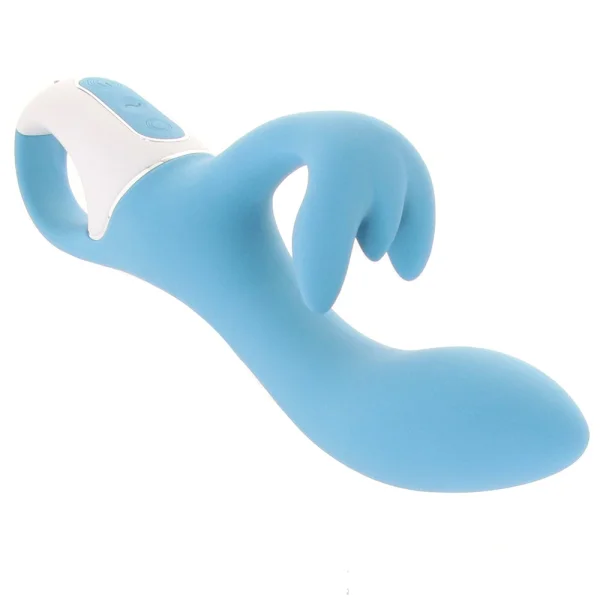 Satisfyer Embrace Me Silicone Rechargeable Flexible Dual Stimulation Vibrator - Turquoise