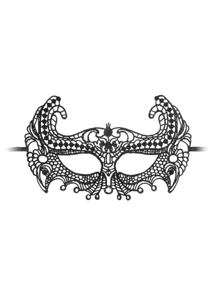 Black & White Lace Empress Eye-Mask