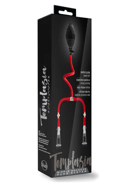 Temptasia nipple squeeze pump system