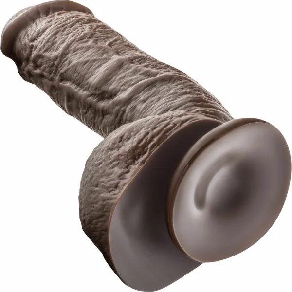 Dr. Skin Mr. D Realistic Dildo With Balls & Suction Cup by Blush - Chocolate