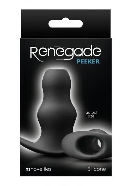 Renegade Peeker Small Black Hollow Butt Plug — image 4 of 4