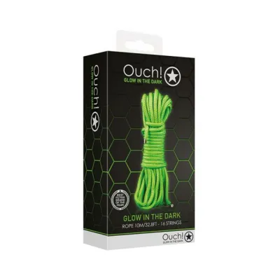Ouch Glow Rope 10 M 16 Strings Glow In The Dark Green