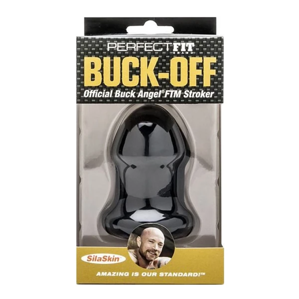 Perfect Fit Buck OFF Buck Angel FTM Stroker - Black
