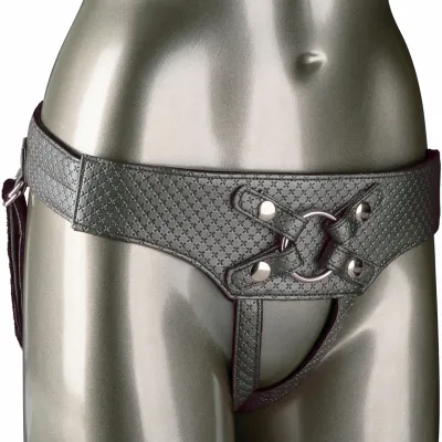 Her Royal Harness The Regal Empress O Ring Harness by CalExotics Pewter