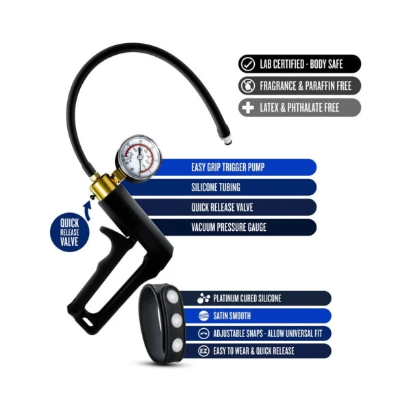 Performance - Gauge Pump Trigger With Silicone Tubing And Silicone Cock Strap - Black — image 16 of 19