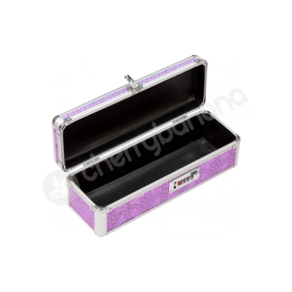 Lockable Medium Sex Toy Chest Box Purple