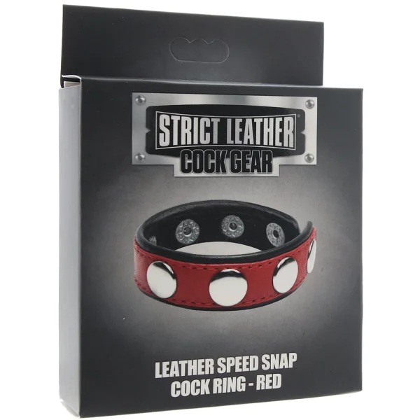 Strict Cock Gear Leather Snap Cock Ring