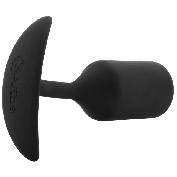 b-Vibe Snug Plug 3 Large Silicone Weighted Butt Plug - Black