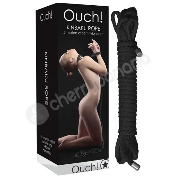 Ouch Black Kinbaku Rope 5m