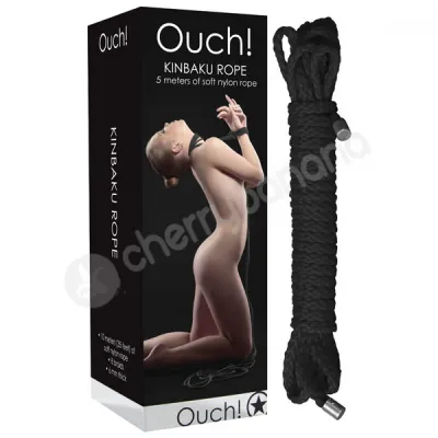 Ouch Black Kinbaku Rope 5m