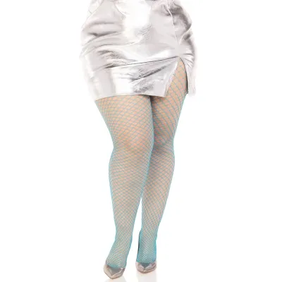 Spandex Industrial Net Tight 1x 2x Neon Blue