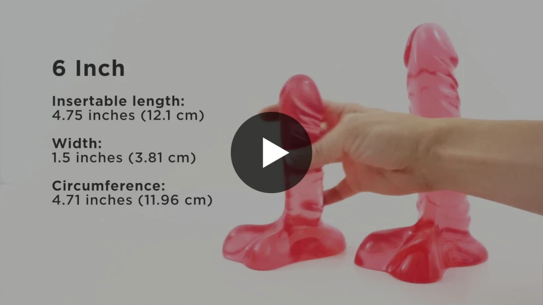 Crystal Jellies 7 Inch Ballsy Supercock - Pink