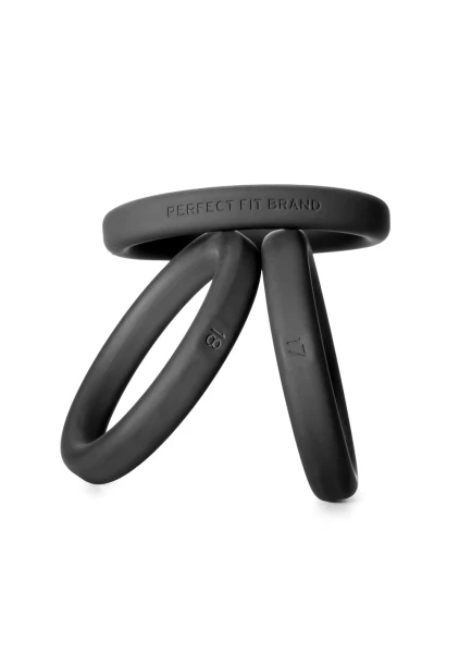 Perfect Fit Xact-Fit Silicone Cock Rings 3-Packs Incremental Sizes