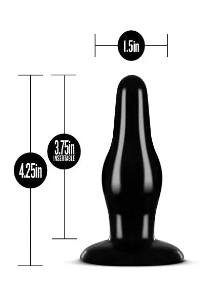 Blush Anal Adventures Black Pleasure Plug