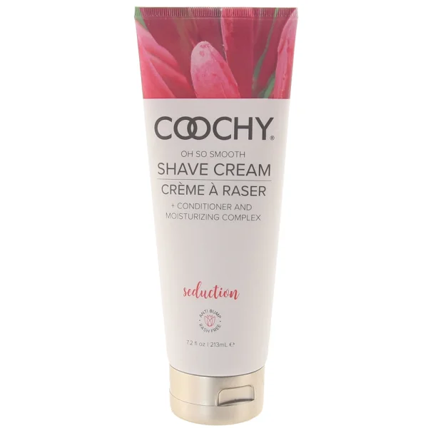 COOCHY Oh So Smooth Shave Cream, Seduction  - Honeysuckle Citrus 7.2 oz (213 mL)