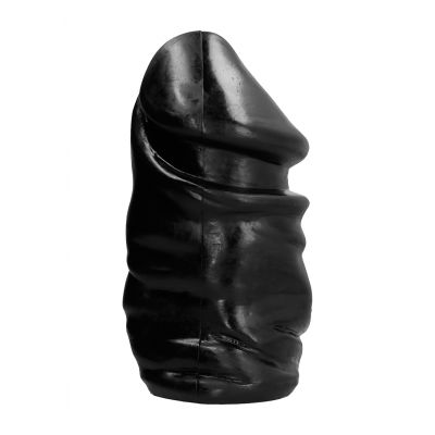 All Black 33 cm Glass Butt Plug