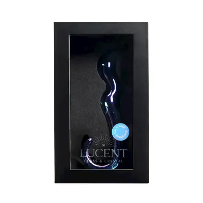 Lucent Dragon Tail Glass Massager 7 Inch Blue 7 Inch