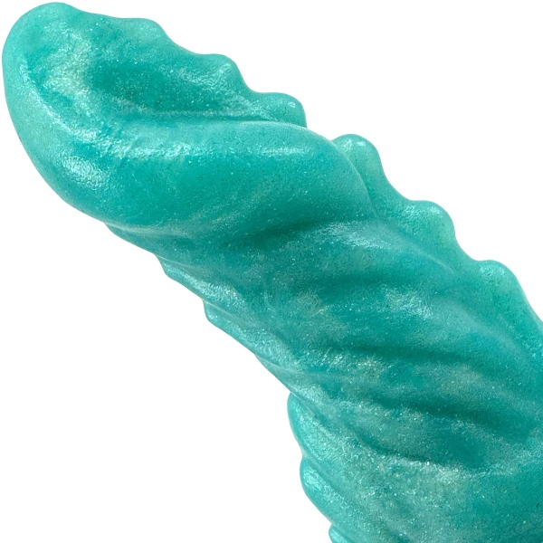 Raw Love Studio Tatsuya 7.5" Silicone Fantasy Dildo - Malachite