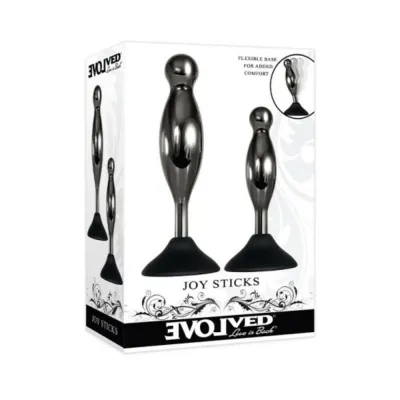 Evolved Joy Sticks 2 piece Plug Set Black
