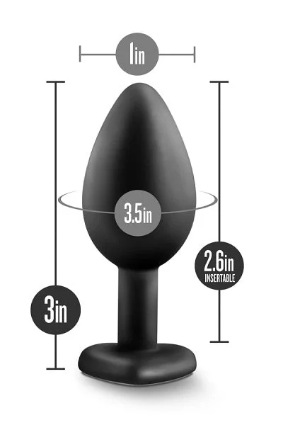Blush Temptasia Black Bling Plug Small — image 6 of 8