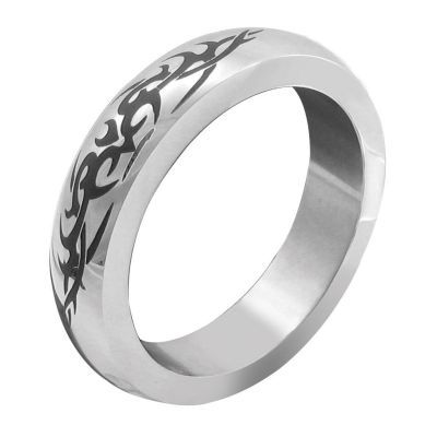 M2M Stainless Steel Cock Ring with Tribal Design 3 Sizes