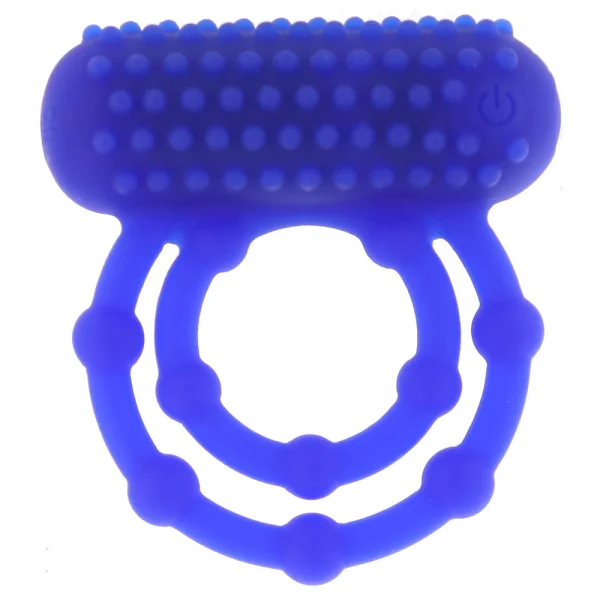 Silicone Rechargeable 10 Bead Maximus Vibrating Cock Ring By CalExotics