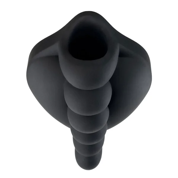 b.cush Honeybunch Soft Silicone Dildo Base with Vibe Pocket for Harness Play - Sunshine