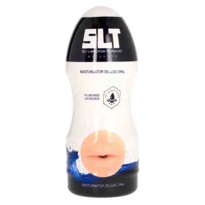 Deluxe Mouth Can Oral Masturbator with Self Lubrication Flesh Color