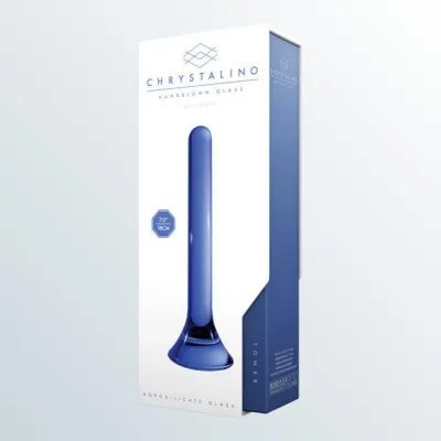 Chrystalino Tower Glass Wand Blue