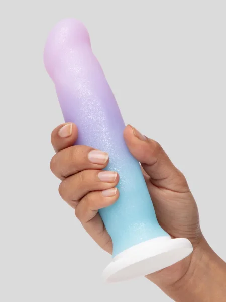 Blush Avant Silicone Ombre Glitter Dildo 6.5 Inch