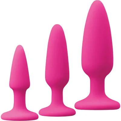 Colours Pleasures Pink Silicone Anal Trainer Kit