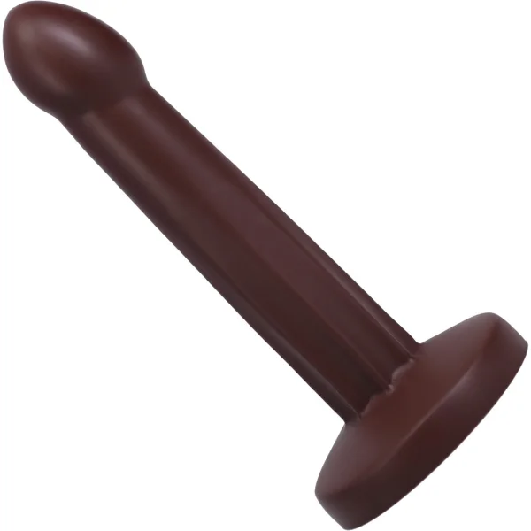 POP Squirting Harness Compatible Silicone Dildo - Chocolate
