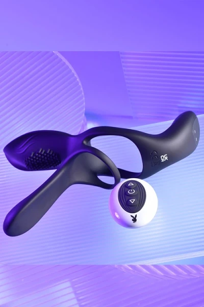 Playboy The Three Way Remote Controlled 6.5" Couples Ring